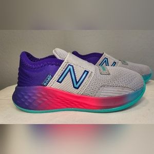 Toddler Sneakers. Size 8T. New Balance. Gray, Purple, Pink, Turquoise.
